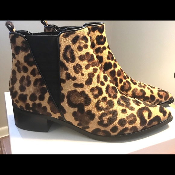 ๐NWT Marc Fisher Calf Hair Leopard Bootie 8.5 - Picture 6 of 12